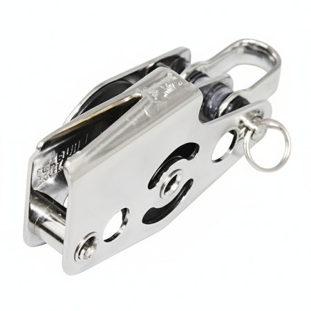 SEA SURE Doppelblock gleitlagernd 25mm Bockrolle Schäkel U-Bügel V-Klemme SS0025