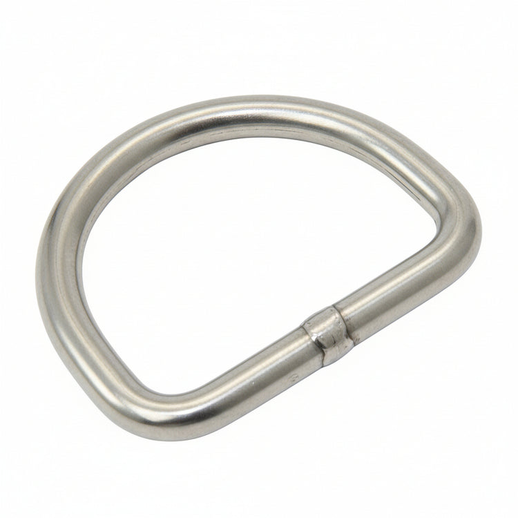 SEASURE Edelstahl-D-Ringe 1.4401 WIG-geschweißt Industriefinish – SS1740 bis SS1751