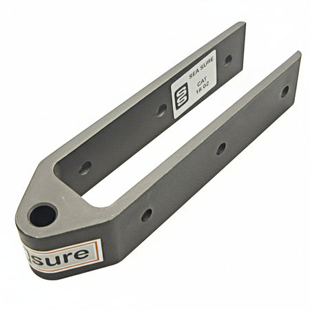 SEASURE Ruderbeschlag SS2202B aus Aluminium mit Auge für Fingerling Ø 10 mm⠋

