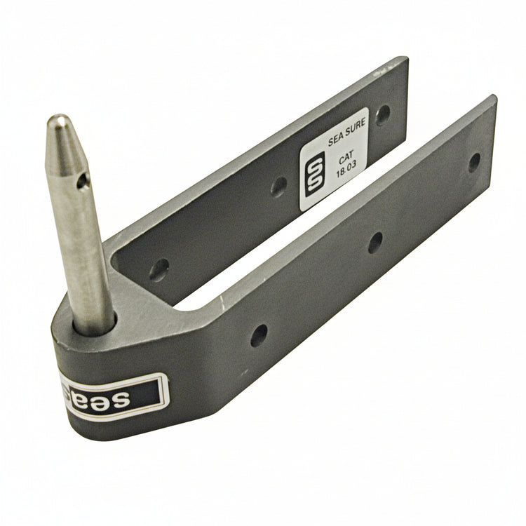 SEASURE Ruderbeschläge Aluminium schwarz eloxiert – Fingerling Ø 10 mm, Li 100 mm