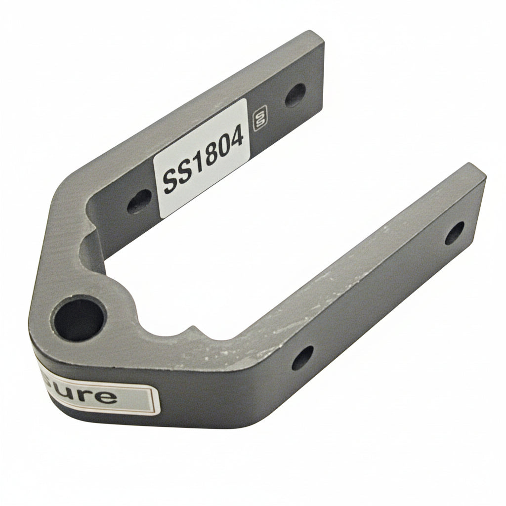 SEASURE Ruderbeschlag SS1804 aus Aluminium mit Auge für Fingerling Ø 8 mm, Bi 38 mm