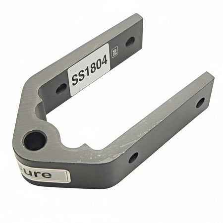 SEASURE Ruderbeschlag SS1804 aus Aluminium mit Auge für Fingerling Ø 8 mm, Bi 38 mm