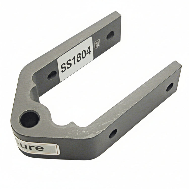 SEASURE Ruderbeschlag SS1804 Aluminium mit Auge – für Fingerling Ø 8 mm, Bi 38 mm