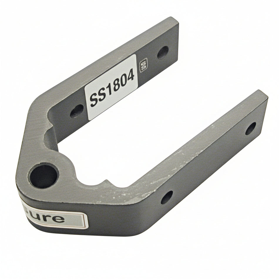 SEASURE Ruderbeschlag SS1804 Aluminium mit Auge – für Fingerling Ø 8 mm, Bi 38 mm