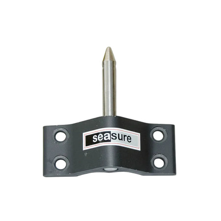 SEASURE Spiegelbeschlag SS1814 aus schwarz eloxiertem Aluminium mit Fingerling Ø 8 mm, 4 Bohrungen