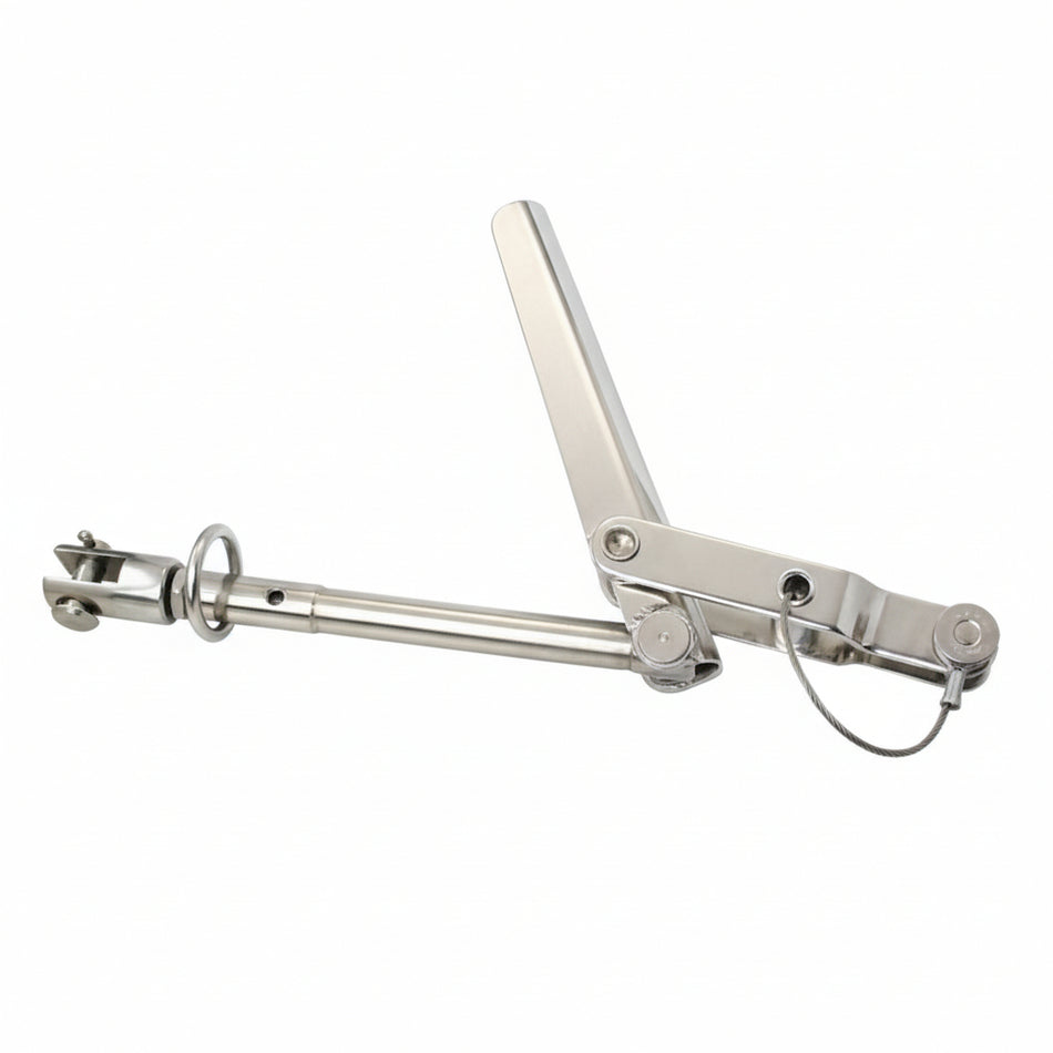 SEA SURE Wantenspanner Edelstahl A4 M10 – 260-380 mm – Drahtseil 4/5 mm – 2100 kg