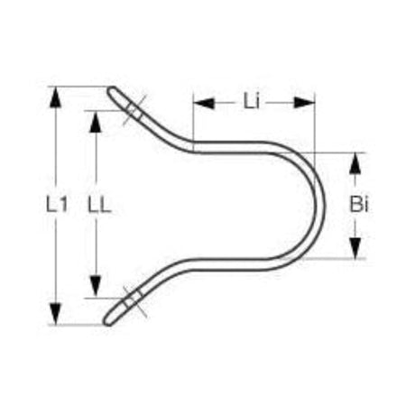 Baumauge Edelstahl 1.4401 mit Schmiege - Maritime Bootsbeschläge