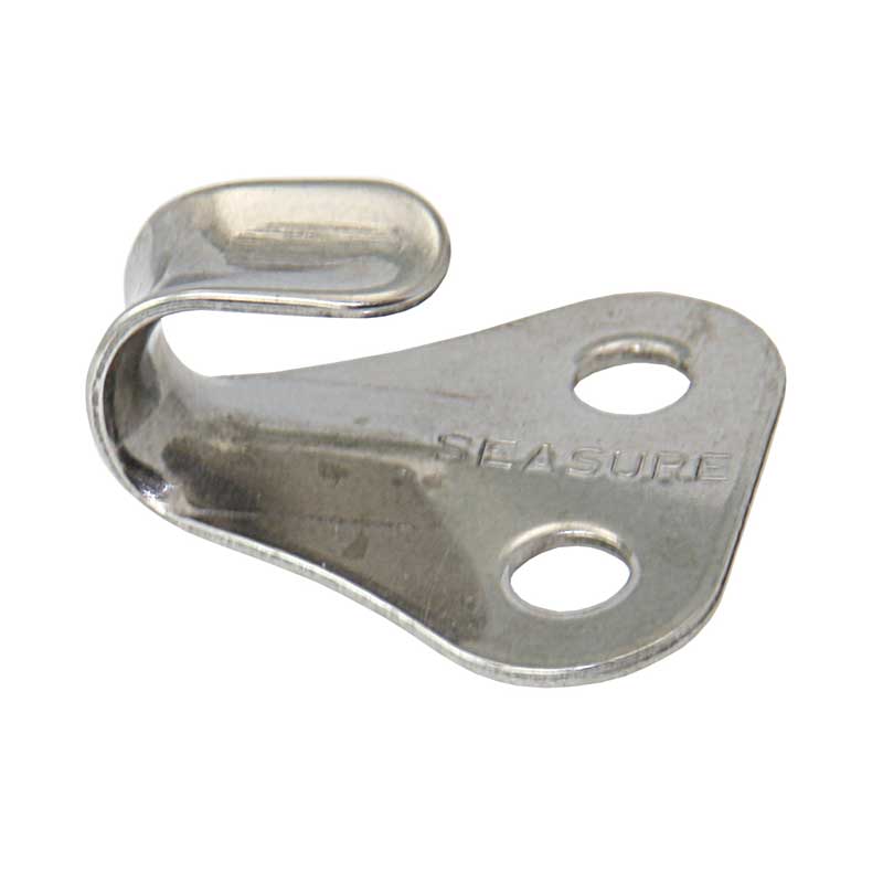 SEA SURE Laschhaken Edelstahl - Wandhaken für Tauwerk lang und kurz SS2515