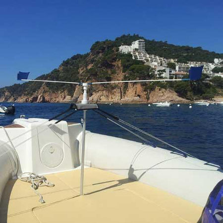 Stopgull Schlauchboothalterung - Befestigungssatz mit Teleskopstütze