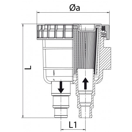 Kühlwasserfilter mit Kunststoffgehäuse - 2 Größen 19-25mm & 32-38mm