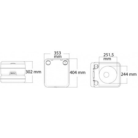 SEAFLO Mobile Toilette Kunststoff 13L/10L