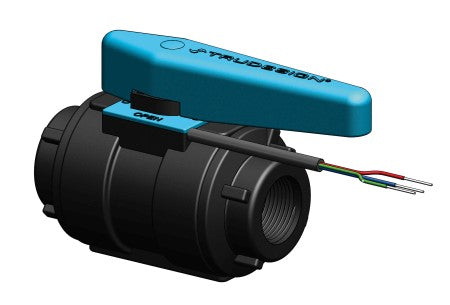 TRUDESIGN Kugelventil überwachbar Nylon/GFK - Elektronisch überwachbar