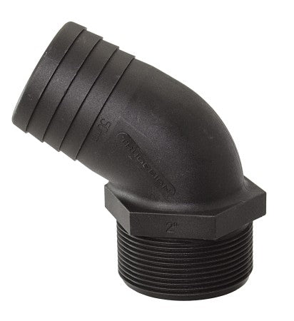 TRUDESIGN Schlauchtülle 120° Winkel mit Außengewinde Schwarz - Verschiedene Größen