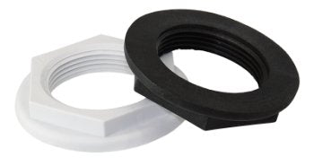 TRUDESIGN Kontermutter Nylon/GFK - Schwarz und Weiß