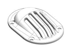 TRUDESIGN Ansaugsieb - Nylon/GFK - Oval & Rund - Schwarz & Weiß - Verschiedene Größen