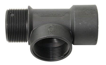 TRUDESIGN T-Stück mit Innen-/Außengewinde Nylon/GFK 1-1/2'