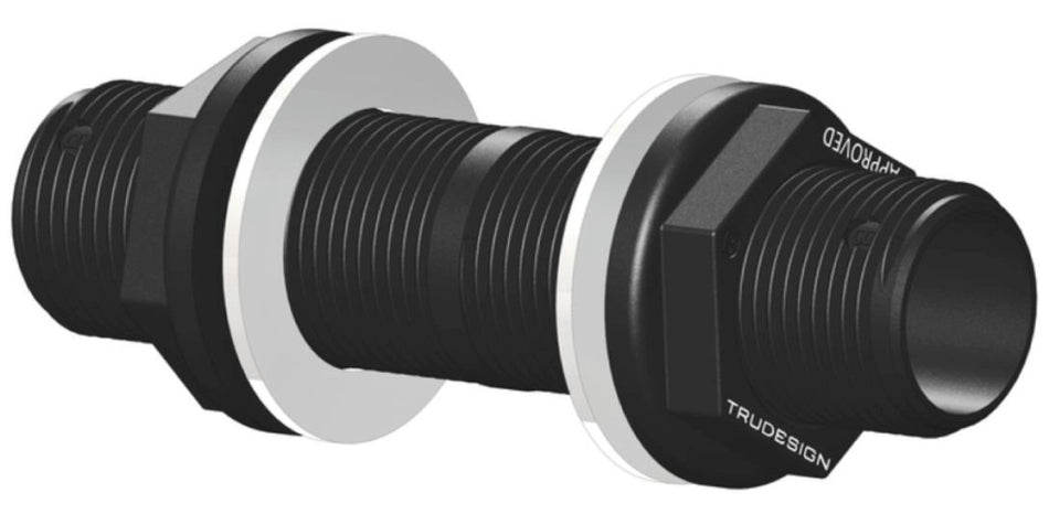 TRUDESIGN Schottdurchführung - Nylon/GFK - Schwarz & Weiß - Verschiedene Größen