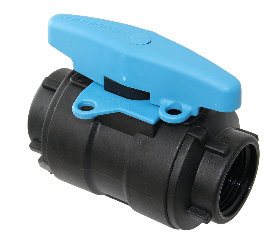 TRUDESIGN Kugelventil mit T-Griff Nylon/GFK - Bureau Veritas zertifiziert