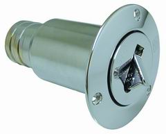 Tankeinfüllstutzen Messing verchromt - Wasser, Treibstoff & Abfall