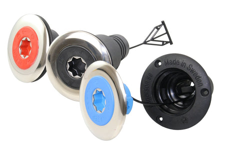 RUTGERSON Tankeinfüllstutzen ISO 8099 - Edelstahl/Nylon für Wasser, Diesel und Fäkalien