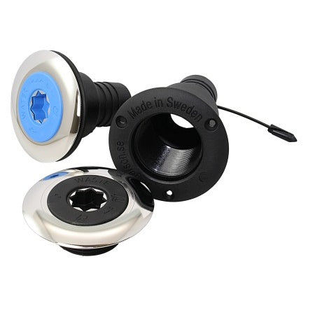 RUTGERSON Tankeinfüllstutzen ISO 8099 - Edelstahl/Nylon für Wasser, Diesel und Fäkalien