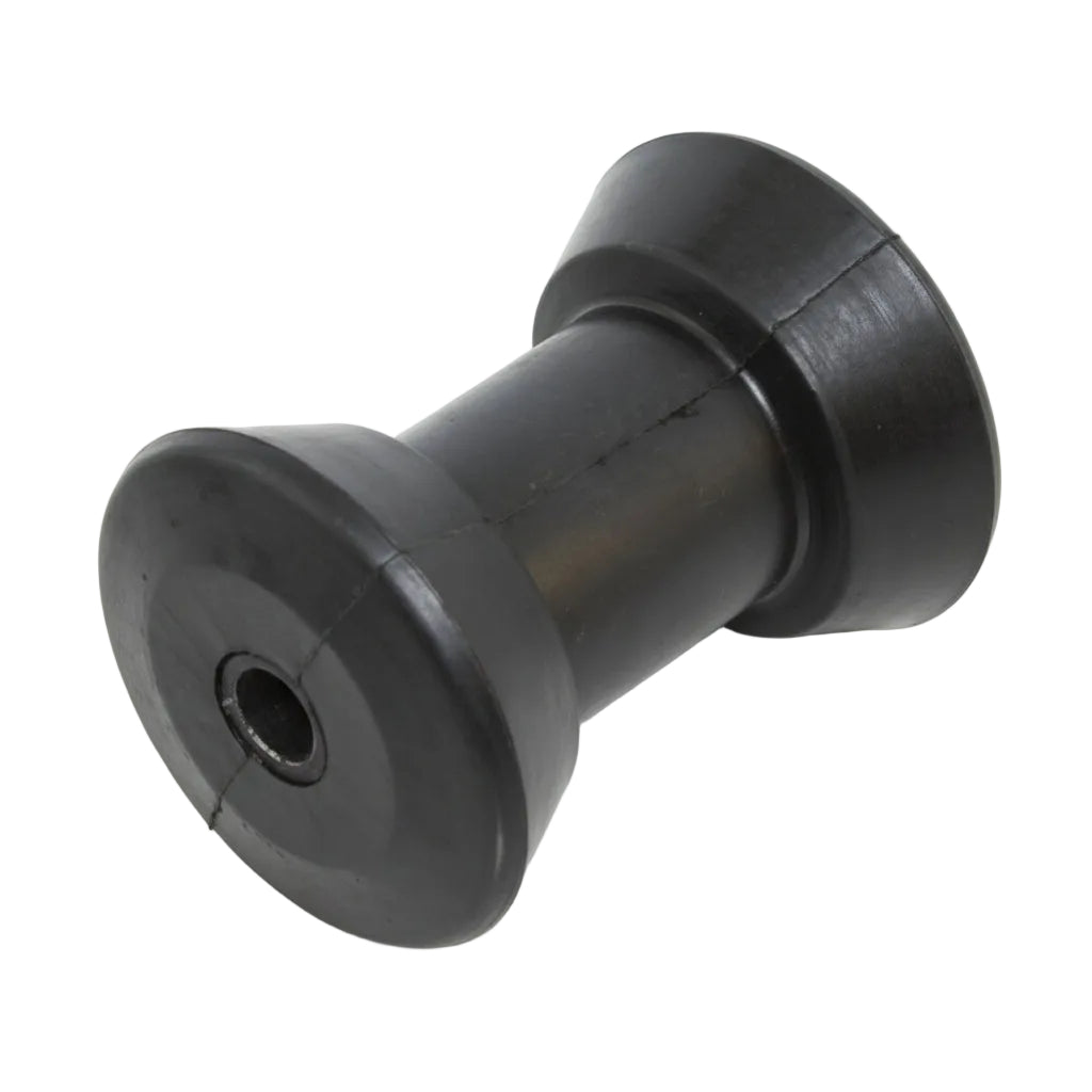 Kielrolle Gummi schwarz mit Kunststoffbuchse - verschiedene Größen