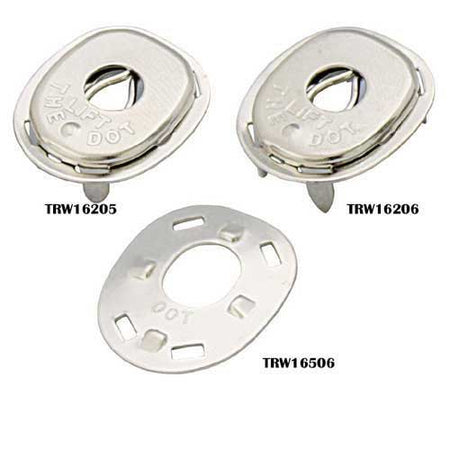 LIFT-THE-DOT® Oberteil - Planenknopf Messing vernickelt für Boot und LKW