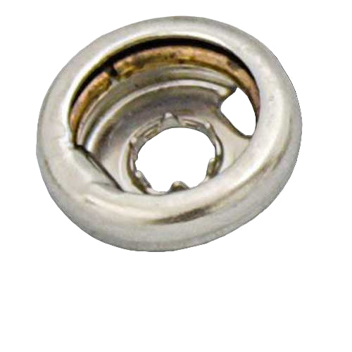 PULL-THE-DOT® Oberteil - Planenknopf Messing vernickelt für maritime Befestigungen