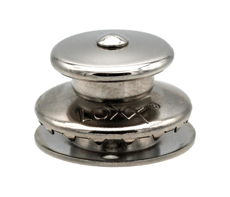LOXX® Oberteil vernickelt - Großer Planenknopf für sichere Befestigung 4 mm