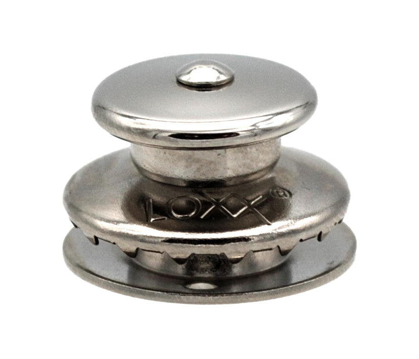LOXX® Oberteil vernickelt - Großer Planenknopf für sichere Befestigung 4 mm