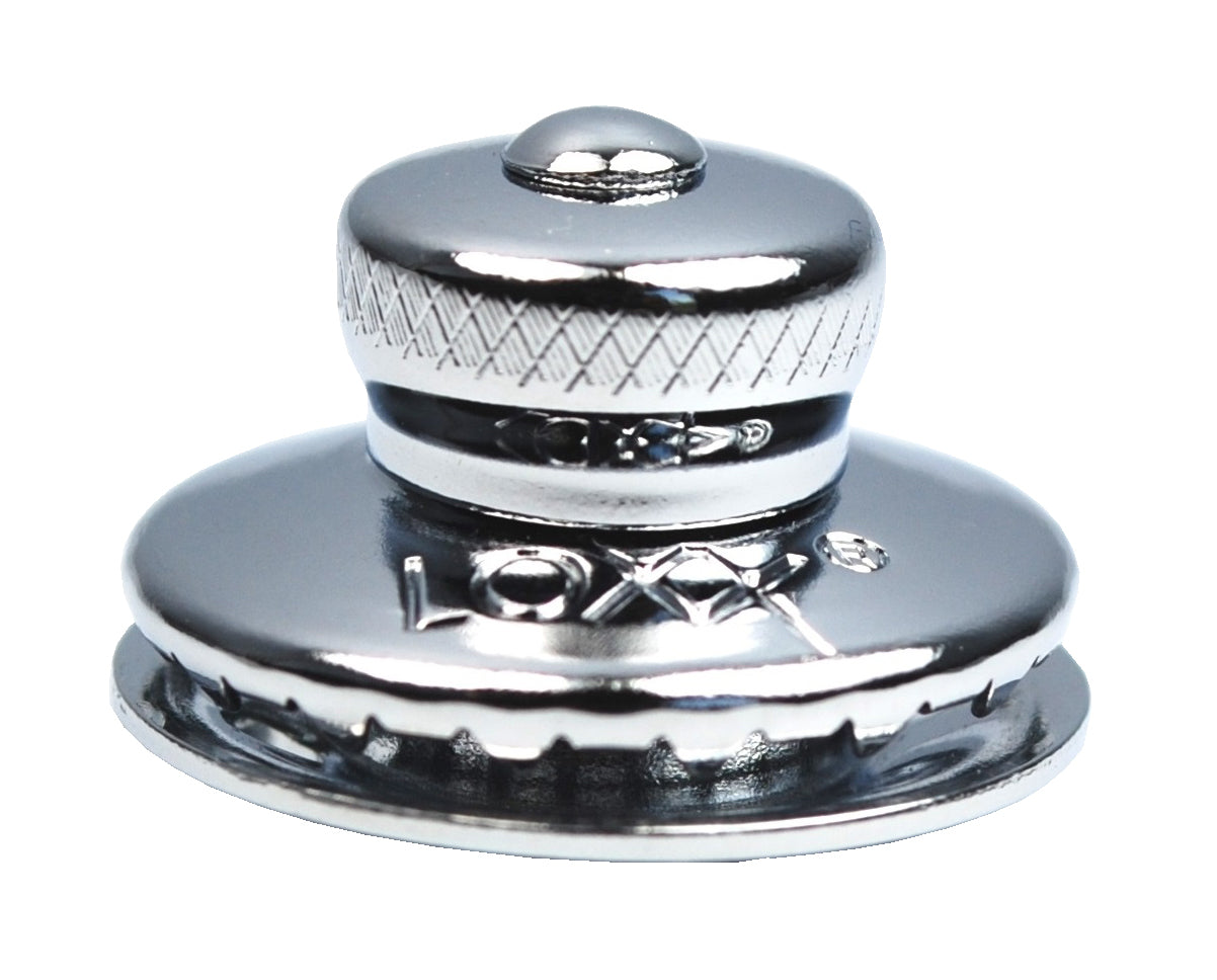 LOXX® Oberteil Messing verchromt - Kleiner Planenknopf für sichere Befestigung