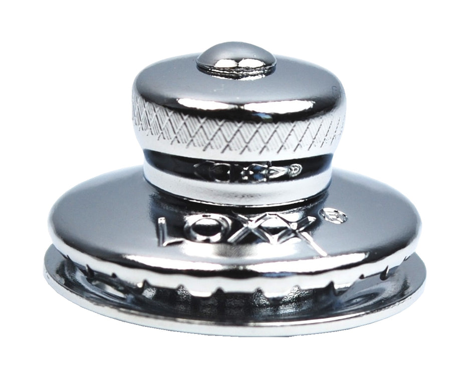 LOXX® Oberteil Messing verchromt - Kleiner Planenknopf für sichere Befestigung