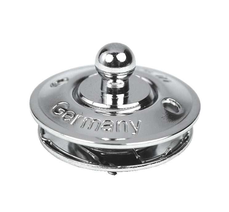 LOXX® Unterteil für Tuch Messing verchromt - Zapfen mit Kugelkopf 3-4mm 3 mm