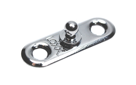 LOXX® Unterteil Messing verchromt zum Aufschrauben - Für Cabrio-Verdecke 22.3 mm