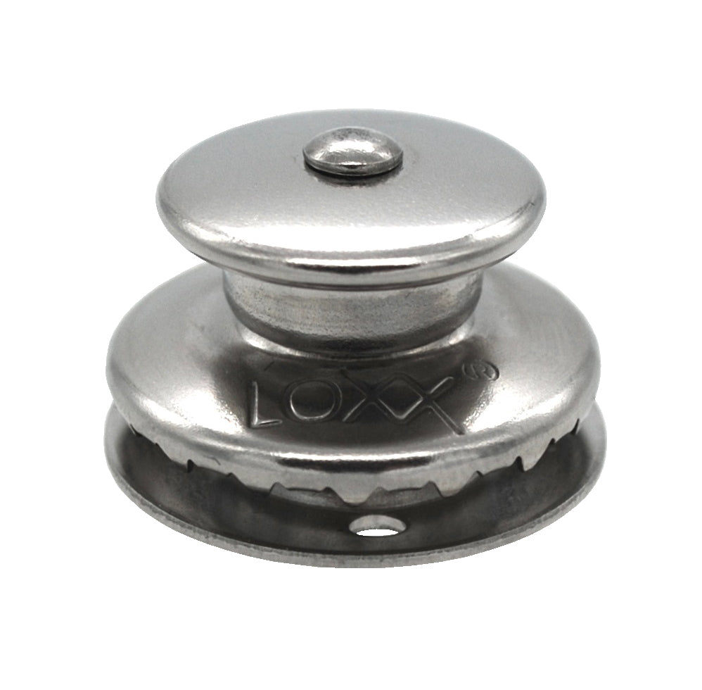 LOXX® Oberteil Edelstahl - Großer Planenknopf für sichere Befestigung 4 mm