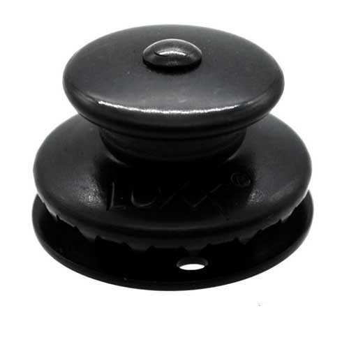 LOXX® Oberteil Messing Schwarz - Großer Planenknopf für sichere Befestigung