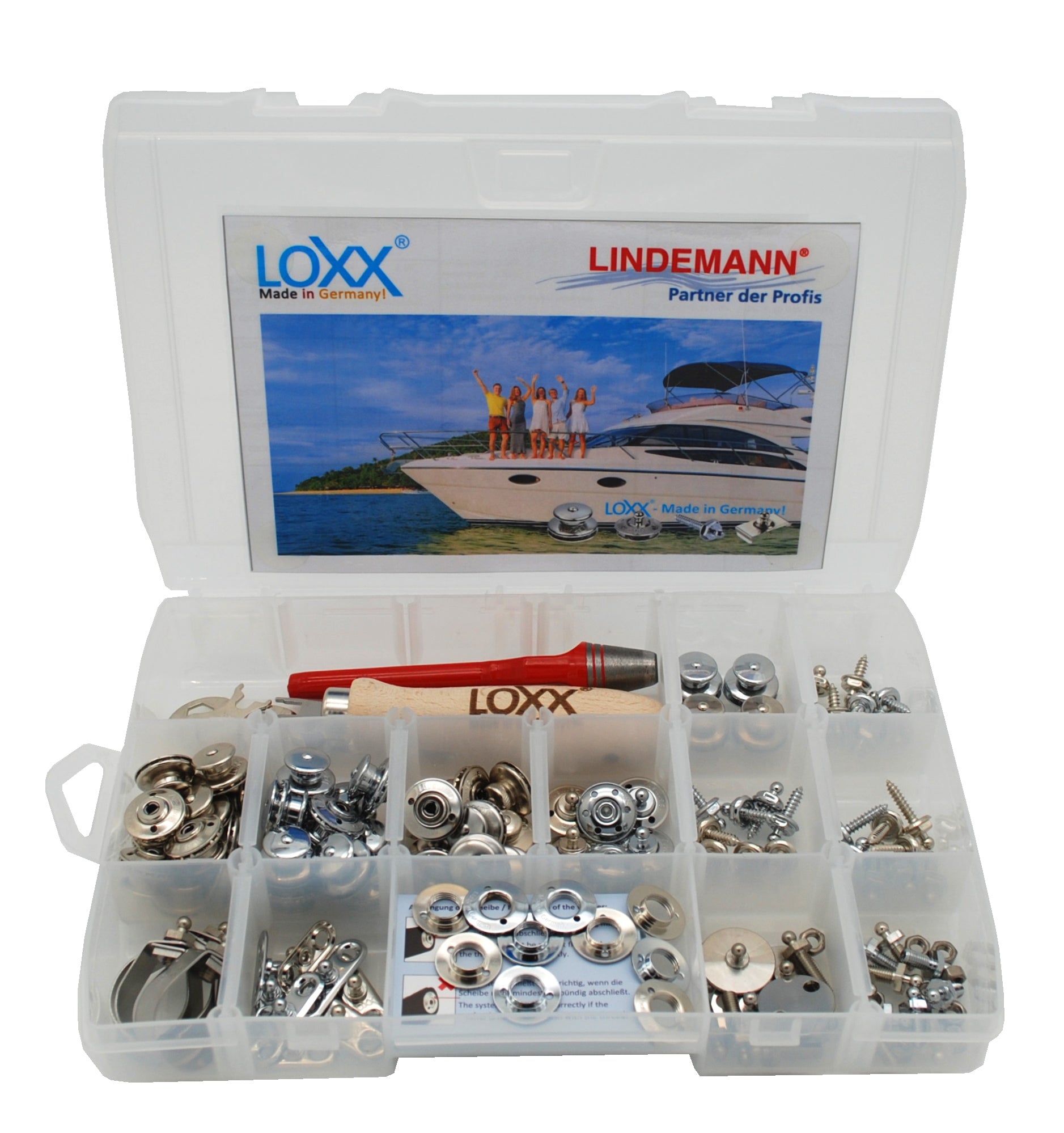 LOXX® Box - Sortimentskasten mit Schnellverschluss-Teilen und Werkzeug