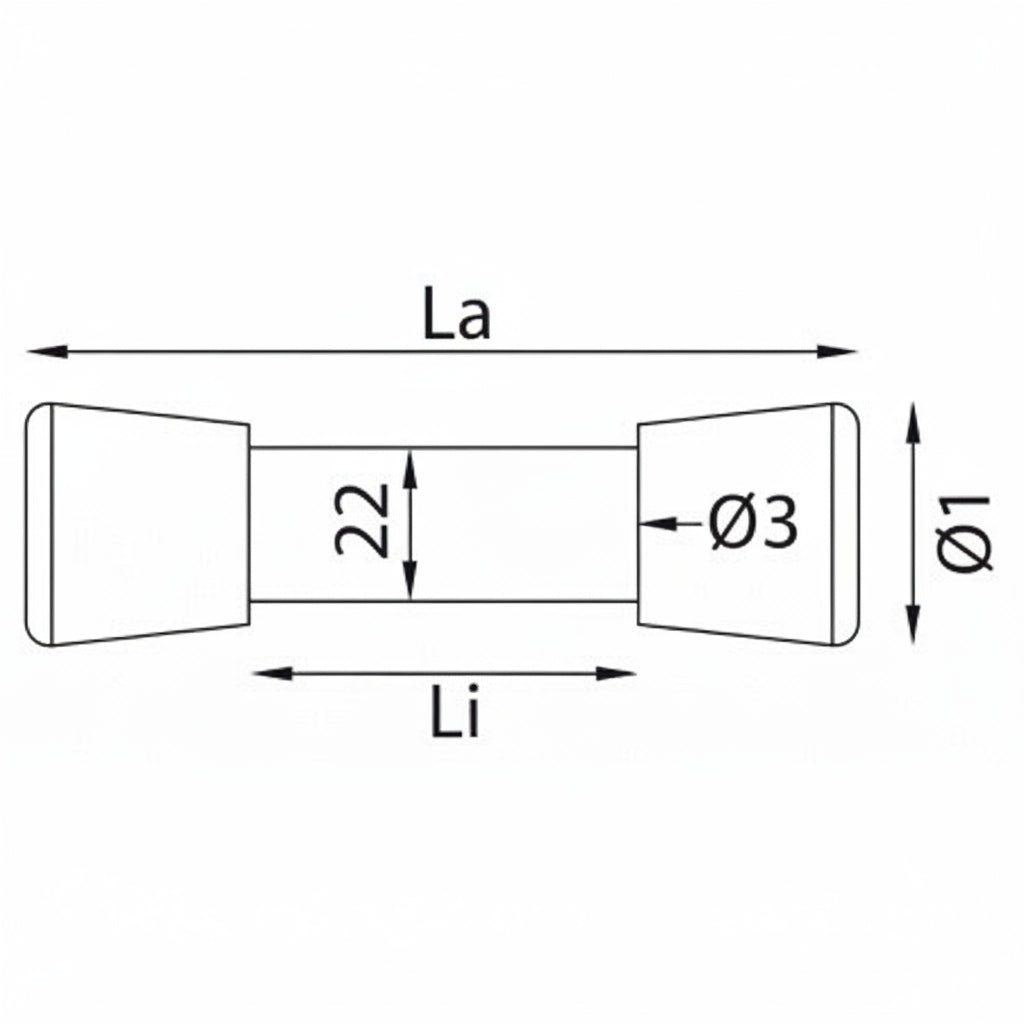 UBI MAIOR Aluminium Soft-Hanks T-Bones - Leichte Seilbefestigung
