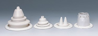 ULTRAFLEX Steuerkabel-Durchführung R3W weiß 105x52mm für 2 Kabel