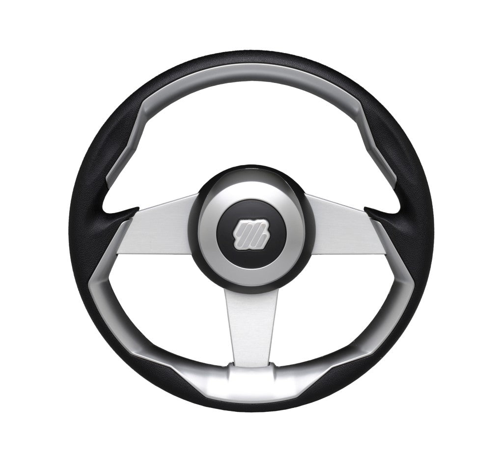 ULTRAFLEX Steuerrad GRIMANI Alu/PU 350mm schwarz/silber