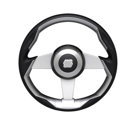 ULTRAFLEX Steuerrad GRIMANI Alu/PU 350mm schwarz/silber