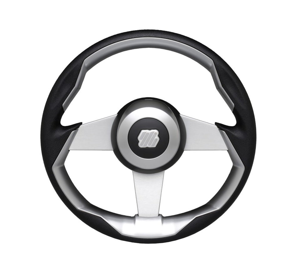 ULTRAFLEX Steuerrad GRIMANI Alu/PU 350mm schwarz/silber