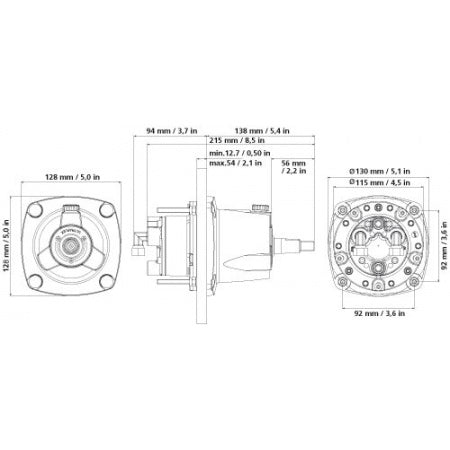 ULTRAFLEX Ersatz-Zylinder UC81-OBF für Steuerung GoTech-OBF