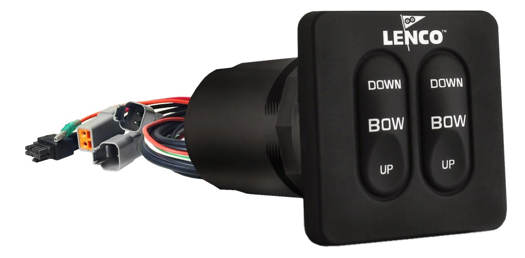 LENCO Einbauschalter Single 12/24V mit integrierter Kontrollbox