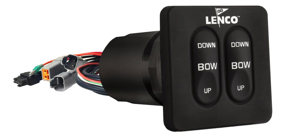 LENCO Einbauschalter Single 12/24V mit integrierter Kontrollbox