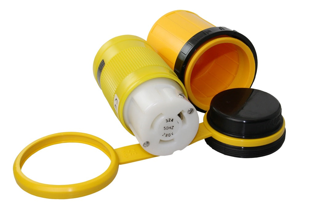 MARINCO NEMA L5 Kupplungs-Set 230V 32A Komplettset Landanschluss-Stecker