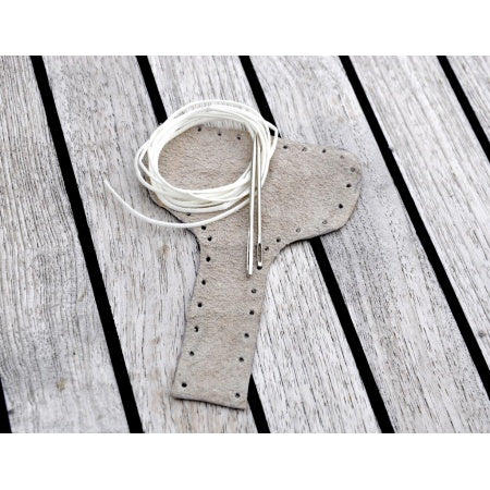 Scheuerschutz für Reling aus Leder - Walzterminal und Relingstützen