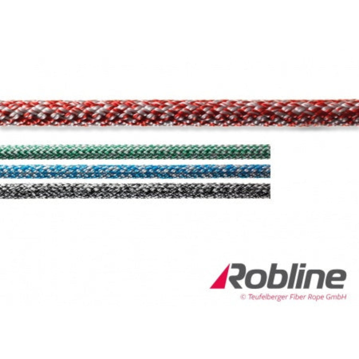 ROBLINE Sirius Tauwerk – Cruising Polyestertau in den Farben silber-grün, silber-schwarz und weiß-rot